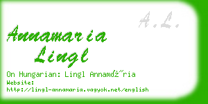 annamaria lingl business card